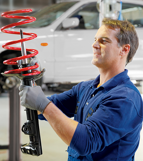 Kontrola zavěšení kol